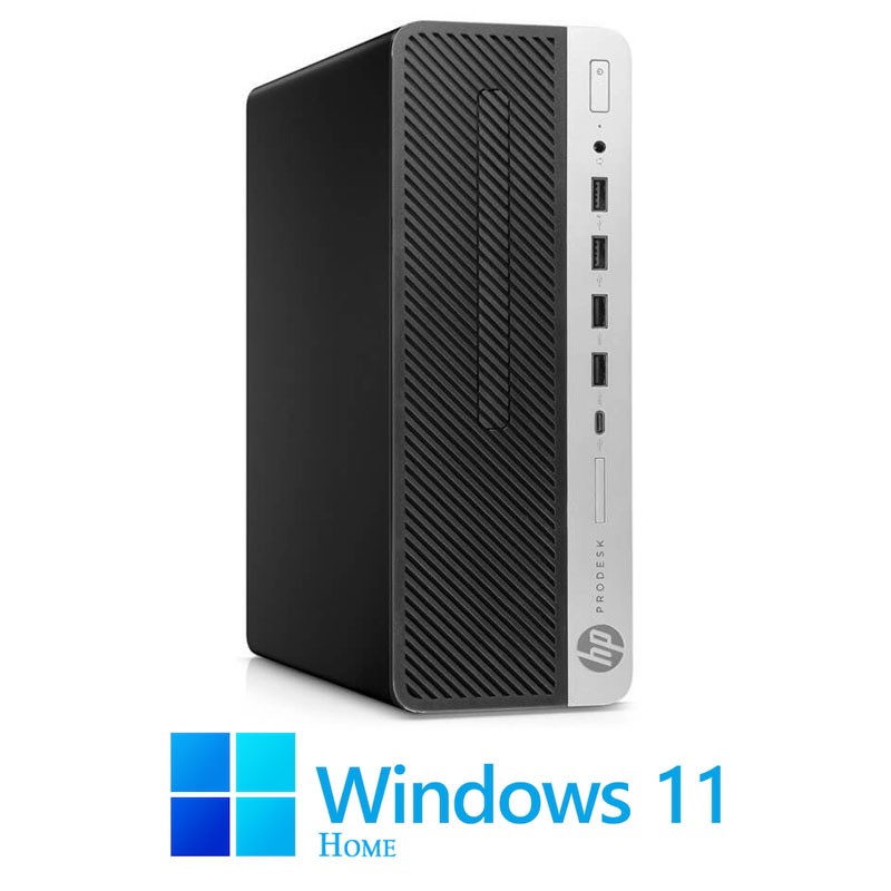 Calculatoare HP ProDesk 600 G4 SFF, Hexa Core i5-9400, 16GB DDR4, SSD, Win 11 Home