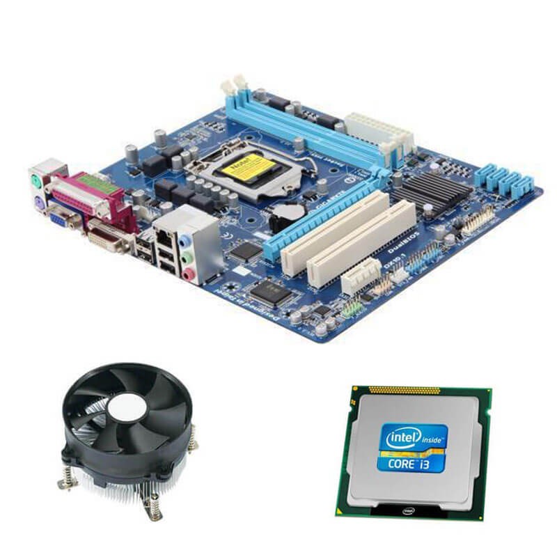 Kit Placi de baza Gigabyte GA-H61M-S2PV, Intel Core i3-2100, Cooler