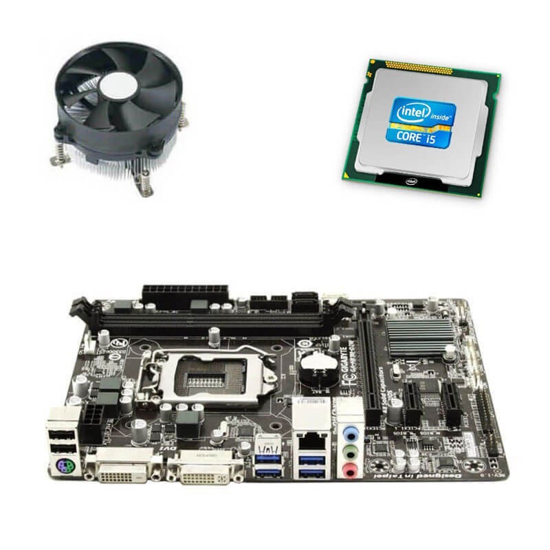 Kit Placi de baza Gigabyte GA-H81M-D2W, Intel Quad Core i5-4570, Cooler