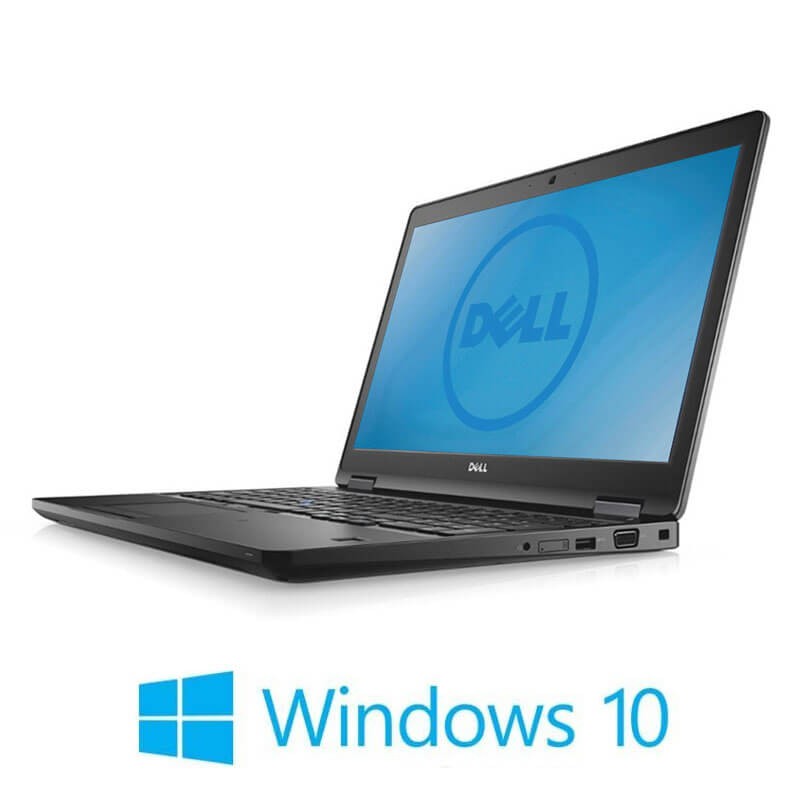 Laptop Dell Latitude 5580, i5-7300U, 256GB SSD, Full HD, Webcam, Win 10 Home