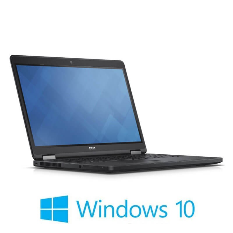 Laptopuri Dell Latitude E5550, Intel i5-5300U, 15.6 inci Full HD, Webcam, Win 10 Home