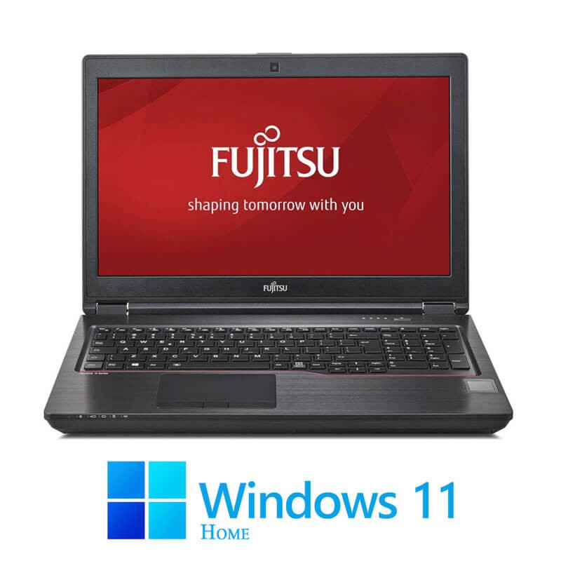 Laptopuri Fujitsu CELSIUS H780, i7-8750H, SSD, Display NOU, Quadro P600, Win 11 Home