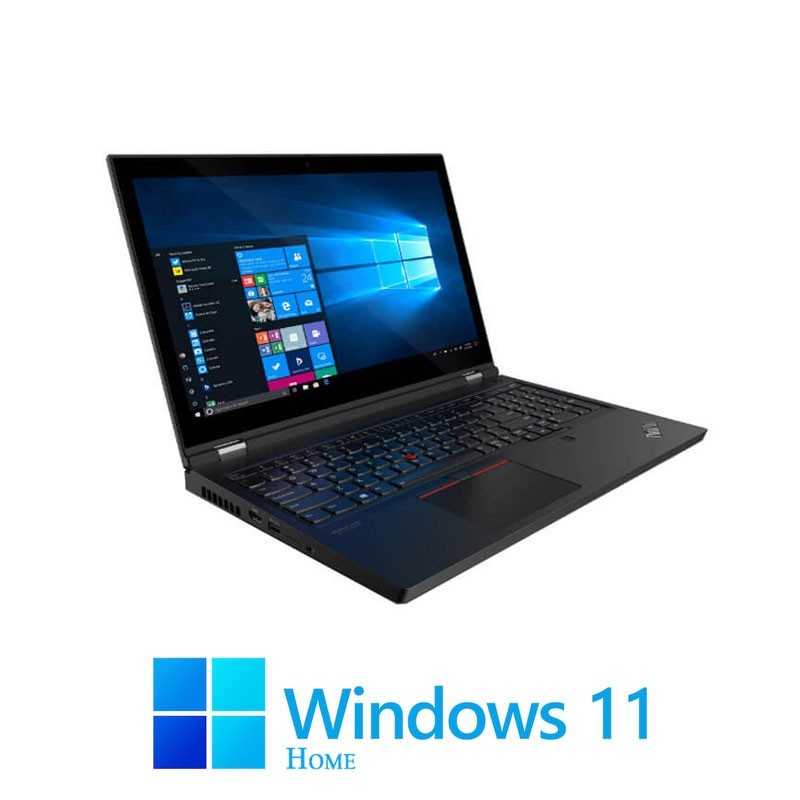Laptopuri Lenovo P15 Gen 1, i7-10750H, SSD, Display NOU, Quadro T2000, Win 11 Home
