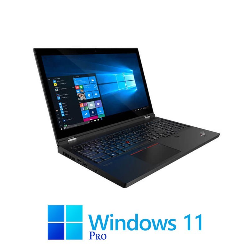 Laptopuri Lenovo P15 Gen 1, i7-10750H, SSD, Display NOU, Quadro T2000, Win 11 Pro