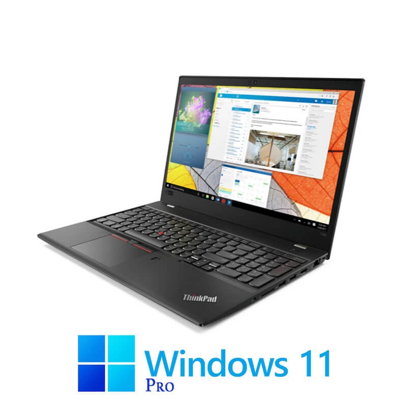 Laptopuri Lenovo T580, Quad Core i7-8650U, 32GB, SSD, Display NOU FHD, Win 11 Pro
