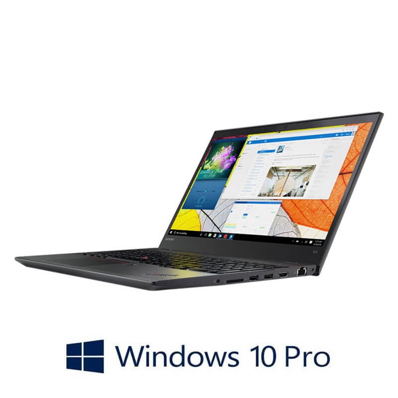 Laptopuri Lenovo ThinkPad T570, i5-7300U, 16GB DDR4, Display NOU FHD, Win 10 Pro