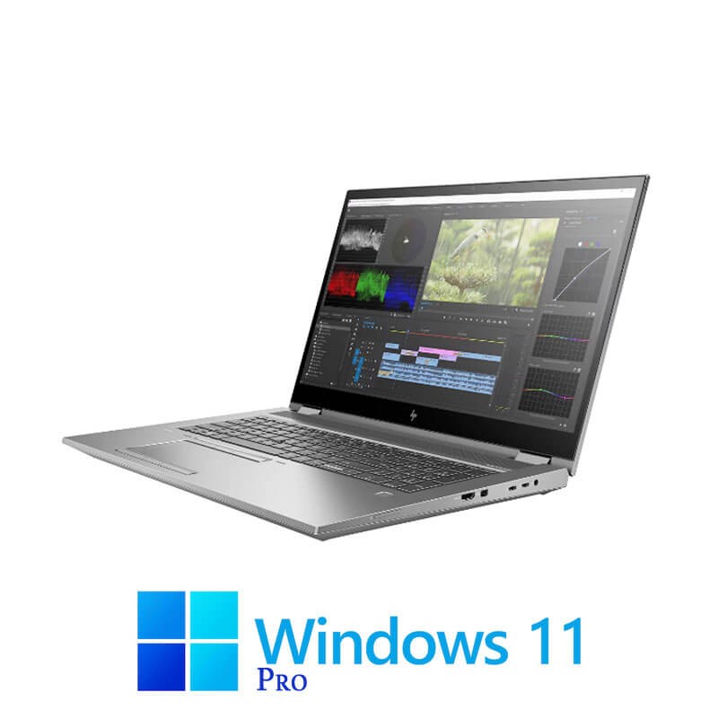 Laptopuri Touchscreen HP ZBook Fury 17 G8, i7-11850H, SSD, 4K, RTX A3000, Win 11 Pro