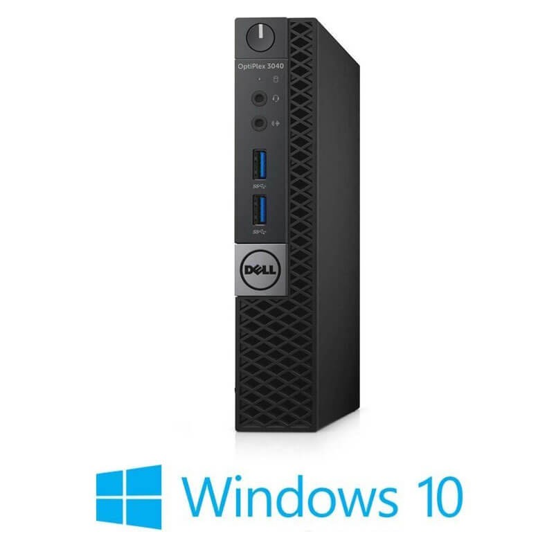Mini Calculatoare Dell OptiPlex 3040, Intel i3-6100T, 500GB HDD, Wireless, Win 10 Home