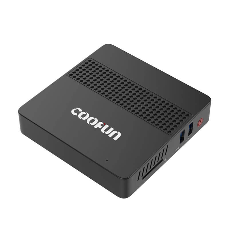 Mini Calculatoare NOU Open Box COOFUN NUC J34, Quad Core J3455, 128GB SSD M.2, Wi-Fi