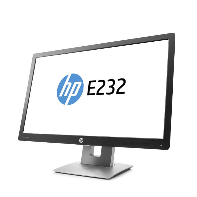 Monitoare LED second hand HP EliteDisplay E232, 23 inci Full HD, Panel IPS, Grad B