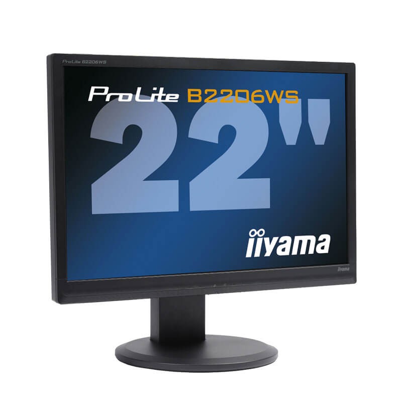 Monitor LCD second hand Iiyama ProLite B2206WS, Grad A-, 22 inci WideScreen