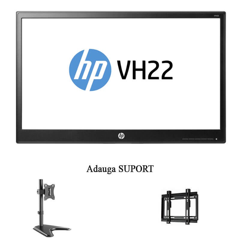 Monitor LED HP VH22, 21.5 inci Full HD Widescreen