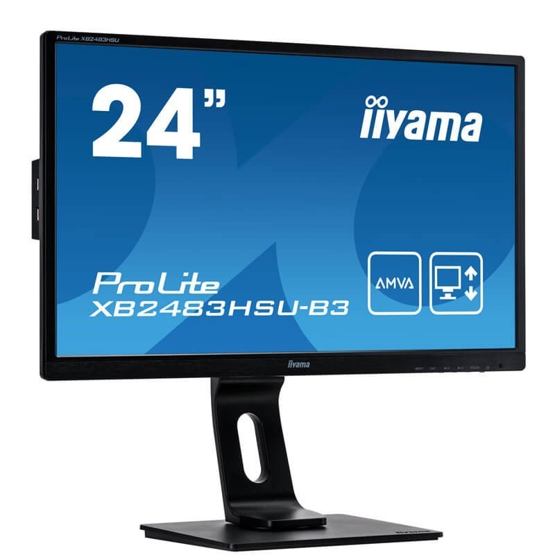 Monitor LED Iiyama ProLite XB2483HSU-B3, 24 inci Full HD, Panel AMVA