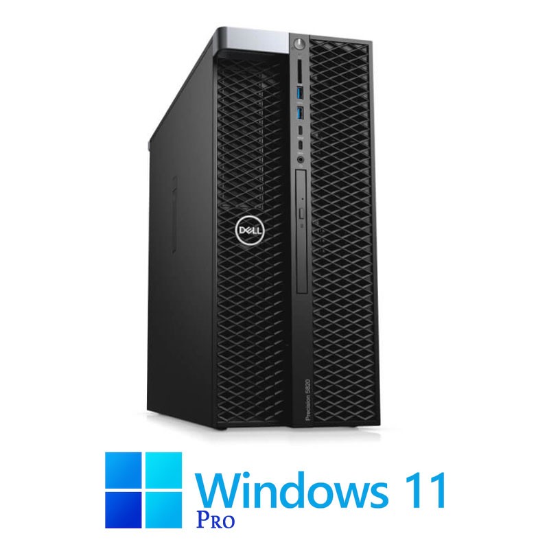 Statie grafica Dell Precision 5820, W-2123, 480GB SSD, Quadro K2200 4GB, Win 11 Pro