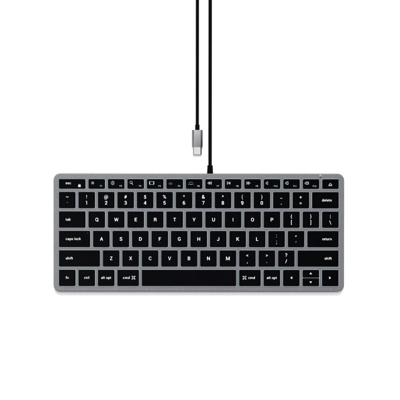 Tastatura Iluminata Compatibila Apple Satechi Slim W1, Layout: QWERTY US